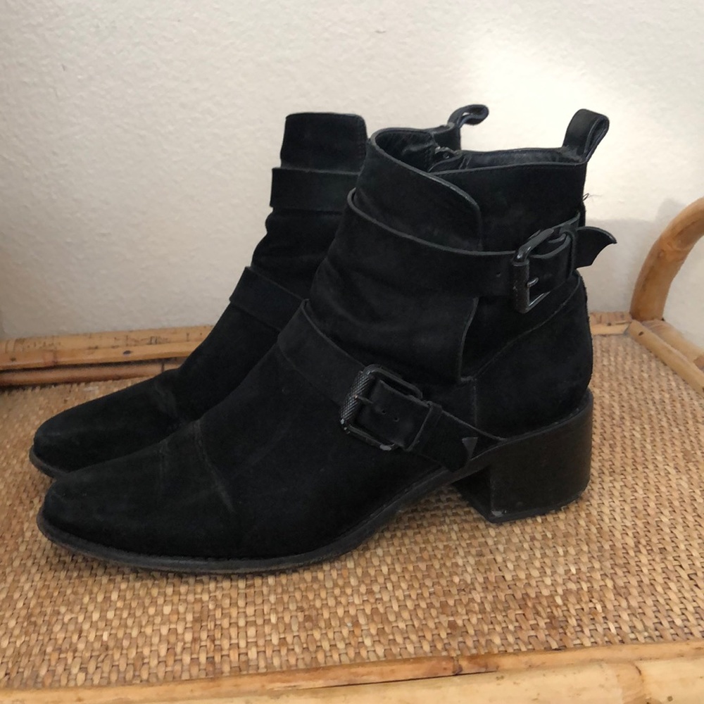 All Saints Flynn boot in black suede